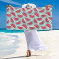 thumbnail image 5 of Picia Watermelon Print Silver Fox Velvet Beach Towel,Quick-Dry Beach Towel,Lightweight Travel Towel,Portable Beach Towels, 5 of 6