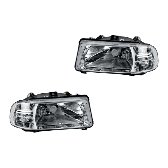 Par de FAROS DERBY 2002 al 2004 DEPO, Faro VW DERBY 02-04, Manual/Electrico, Para foco Halogeno