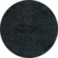 thumbnail image 1 of Ahgly Company Indoor Round Abstract Dark Slate Gray Green Persian Area Rugs, 5' Round, 1 of 6