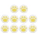 thumbnail image 3 of Cat Paw Thumb Grips Cover Cat Paw Pattern Peso Ligero Fuerte Resistencia Al Desgaste Cat Paw Joystick Diseño Novedoso Para Home Kids Switch Switch Lite ANGGREK Pata amarilla sobre blanco, 3 of 8