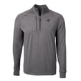 thumbnail image 2 of Men's Cutter & Buck Heather Black Atlanta Falcons Big & Tall Adapt Eco Raglan Quarter-Zip Jacket, 2 of 3