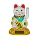 thumbnail image 1 of Gato de la suerte dorado que ondea con energía solar, Maneki Neko chino de la fortuna dorada, 1 of 6