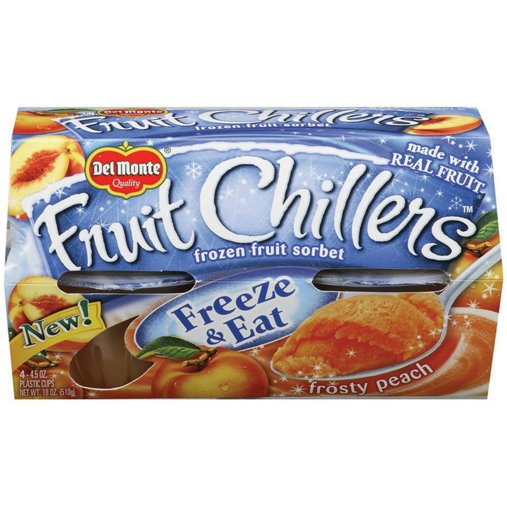Fruit Chillers™ Frosty Peach Frozen Fruit Sorbet 44.5 oz. Cups