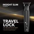 thumbnail image 6 of Andis inSIGHT Slim Cordless T Blade Trimmer, Lithium, 9-Piece Kit Includes 4 Combs, Matte Black, 6 of 13