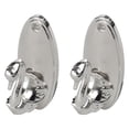 thumbnail image 7 of 2pcs Zinc Alloy Window Curtain Tieback Holders Hook Drapery Screens Holdbacks Hooks, Silver Tone, 7 of 7
