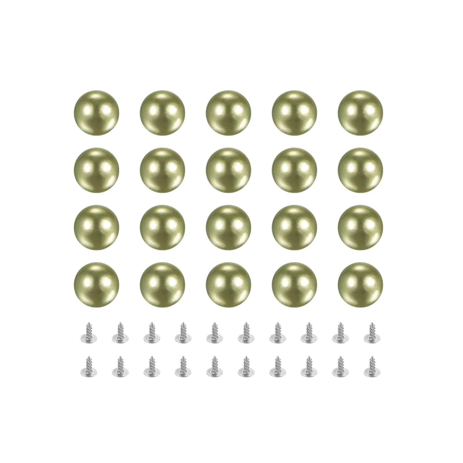 Uxcell Pearl Rivet Studs Kit, 14mm Pearl Rivets Faux Pearls Rivets ...