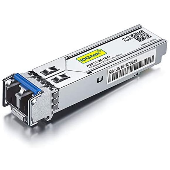 Gigabit SFP LC Single-Mode Transceiver, 1000BASE-LX Mini-GBIC Module for Cisco GLC-LH-SMD/GLC-LH-SM/SFP-GE-L, Meraki