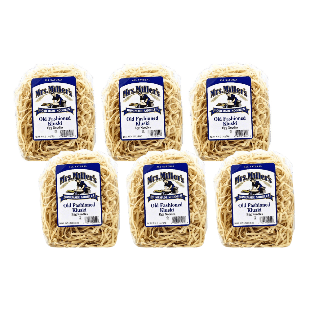Mrs Millers Kluski Old Fashioned Egg Noodles, 16 OZ (Pack of 6)