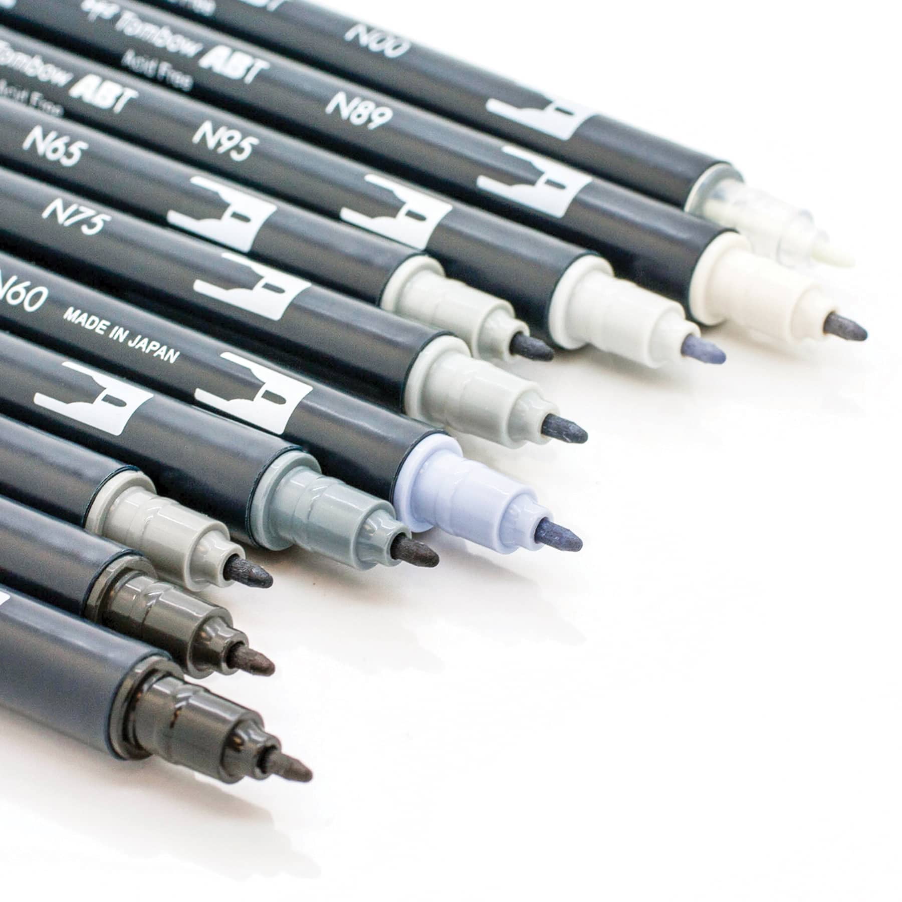 Tombow Grayscale Palette Dual Brush Pen Set, 6 Packs: 10 ct. (60 total)