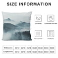 thumbnail image 5 of Autua Bird Fog Mountain Graphic Decorative Pillow Cover for Home Couch Living Room Bed Sofa Zipper Closure Year-Round Use 1PC 18x18in, 5 of 5