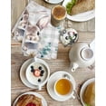 thumbnail image 4 of Easter Bunny Kitchen Dish Towels for Drying Dishes Set of 3, Eucalyptus Leaves Rabbit Flowers Grey Plaid Waffle Weave Microfiber Hand Tea Bathroom Towels Quick Dry & Absorbent Towel 15.7x23.6, 4 of 7