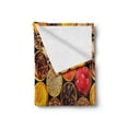 thumbnail image 2 of Spice Soft Flannel Fleece Blanket, Containers Filled with Various Exotic Herbal Ingredients Seasoning in Kitchen Print, Cozy Plush for Indoor and Outdoor Use, 70" x 90", Multicolor, by Ambesonne, 2 of 6