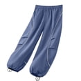 thumbnail image 6 of Mifsaly Boys Quick Dry Parachute Pants Kids Wide Leg Baggy Track Pant Lightweight Quick Dry Casual Outdoor Athletic Sportswear with Pockets, 6 of 7