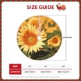 thumbnail image 2 of Rateoe Golden Sunflower In Field Pattern Christmas Tree Skirt with Ties , Christmas Tree Decorations, Farmhouse Christmas Decor Xmas Holiday Decorations-30", 2 of 6