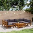 thumbnail image 1 of vidaXL 7 Piece Garden Lounge Set with Cushion Solid Acacia Wood, 1 of 5