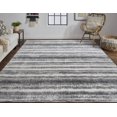 thumbnail image 4 of HomeRoots 514447 12 x 15 ft. Gray, Ivory & Black Abstract Hand Woven Area Rug, 4 of 5