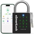 thumbnail image 1 of Dhiedas New Smart Padlock with Key, Heavy Duty Combination Padlock, RFID Pad Lock with Codes Bluetooth APP Access, Outdoor Waterproof Electronic Key Lock for Gate Fence Shed L, 1 of 7