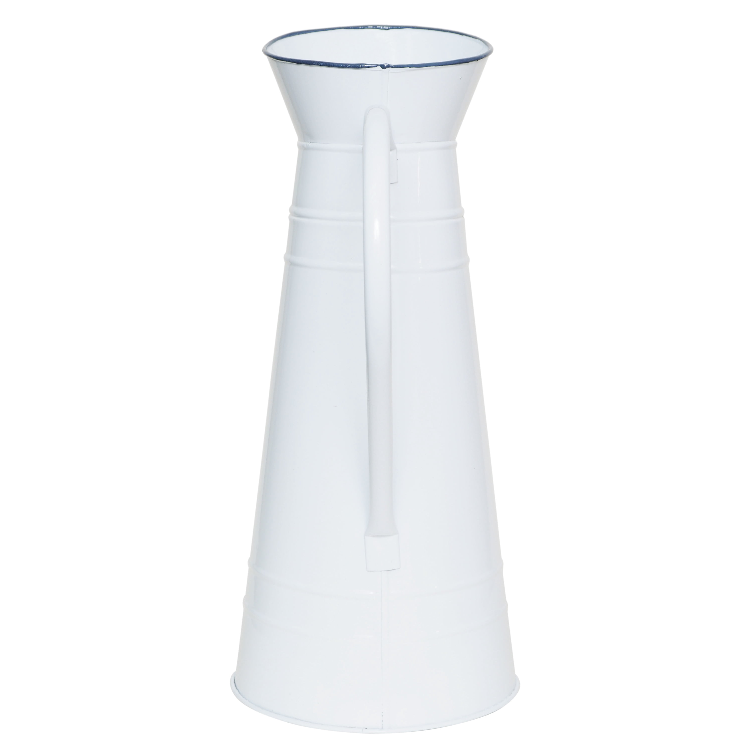 Mainstays Floral Iron Ceramic Pitcher, 15", White