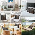 thumbnail image 6 of Waterproof Throw Pillow Covers Set of 2, 18x18 Inch Black Brown Plank Decorative Pillowcases Outdoor Pillow Slip Cushion Covers Set for Couch Tent Vintage Chic Wooden Grain, 6 of 7
