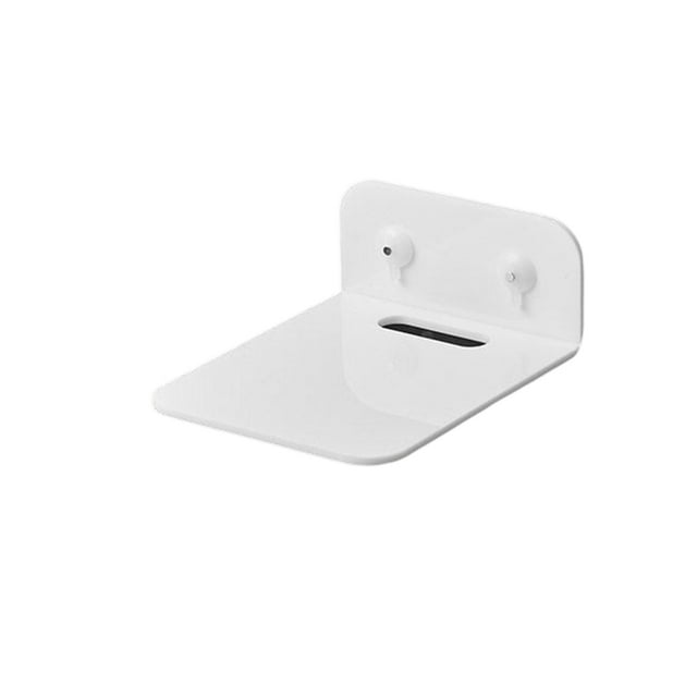 Billuyoard Soporte para enrutador montado en la pared, caja de TV, soporte de almacenamiento, hogar, oficina, dormitorio, Hotel, sala de estar, Almacenamiento y organización del hogar Blanco L