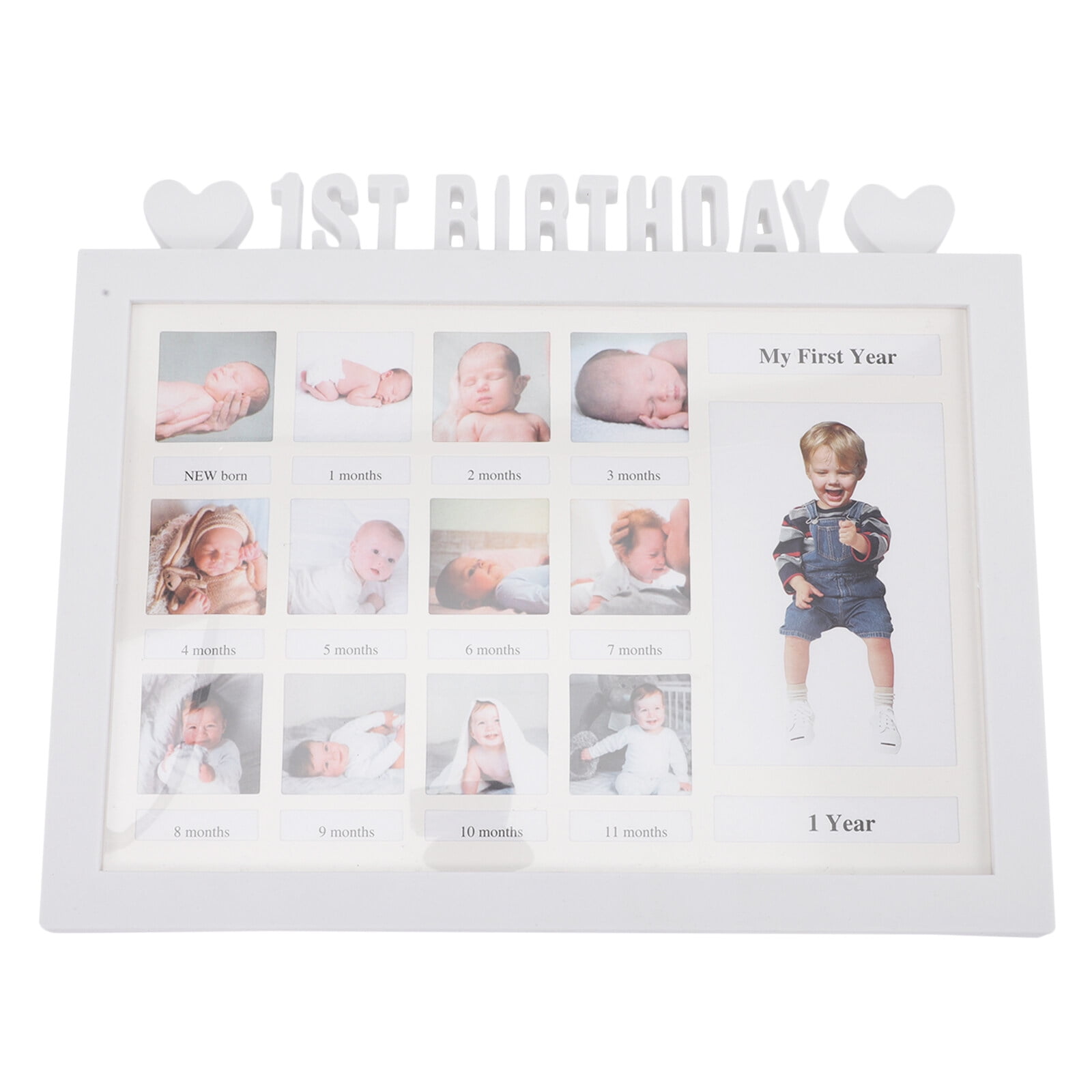 Baby 1st Birthday Photo Frame First Year Picture Frame Milestone Photos