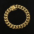 thumbnail image 1 of Pulsera de cadena cubana Miami Curb para hombre, brazalete de acero inoxidable con cierre de fundición de dragón, joyería de Hip hop, 8MM ~ 18MM, promoción Fivean unisex, 1 of 2