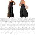 thumbnail image 3 of Pantalones Mono camisola sin mangas para mujer, trajes estéticos informales de cuerpo entero Kuymtek Negro T XXL para Mujer, 3 of 8