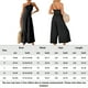 thumbnail image 2 of Mamelucos Trajes de verano elegantes para mujer mono de pierna ancha sin espalda plisado (negro XXL) Ygjytge Negro T XXL para Mujer, 2 of 6