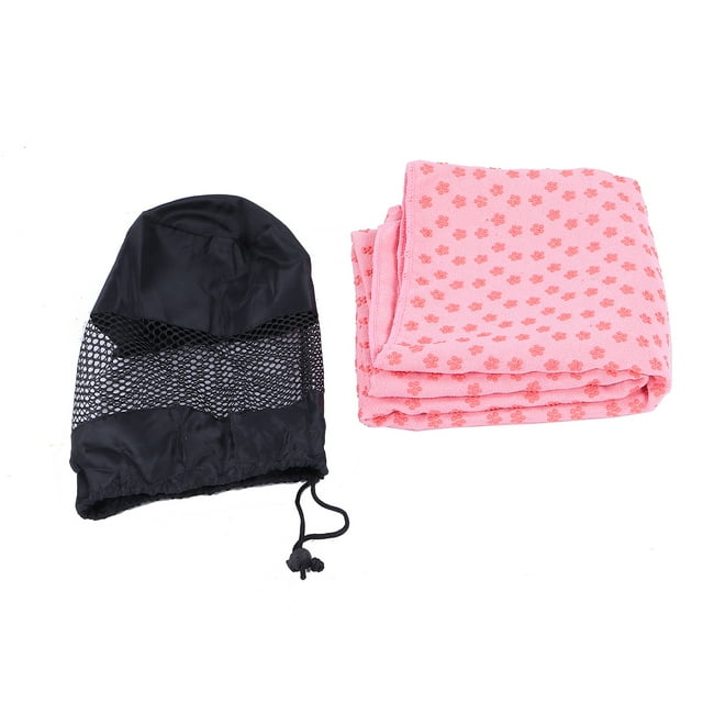 Toalla antideslizante para esterilla de Yoga, 185cm x 63cm, toalla absorbente para el sudor y el ejercicio, toalla para gimnasio (rosa)