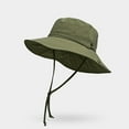 thumbnail image 2 of ZACPNCV Men Women UPF 50+ Sun Hat Wide Brim Foldable Bucket Hat for Fishing Hiking Beach Outdoor Olive Green Free Size, 2 of 4