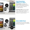 thumbnail image 3 of Monitor portátil UFYQL 15.6 pulgadas 1080P 60 Hz FHD IPS con funda USB-C/HDMI, 3 of 9