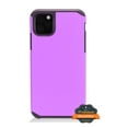 thumbnail image 3 of Apple iPhone 11 PRO Phone Case Protective Tuff Hybrid Drop Protection Shockproof Armor Dual Layer Frame Heavy Duty Rubber Rugged Silicone Gel TPU Slim Cover PURPLE Cover for Apple iPhone 11 Pro / 5.8", 3 of 5