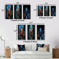 thumbnail image 4 of Designart "Urban Icon Red Telephone Booth I" Cityscapes Framed Wall Art Set Of 3 - Red Telephone Booth Frame Gallery Set For Office Decor, 4 of 6