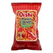 Oishi Prawn Crackers Spicy (Small), 60 Gram