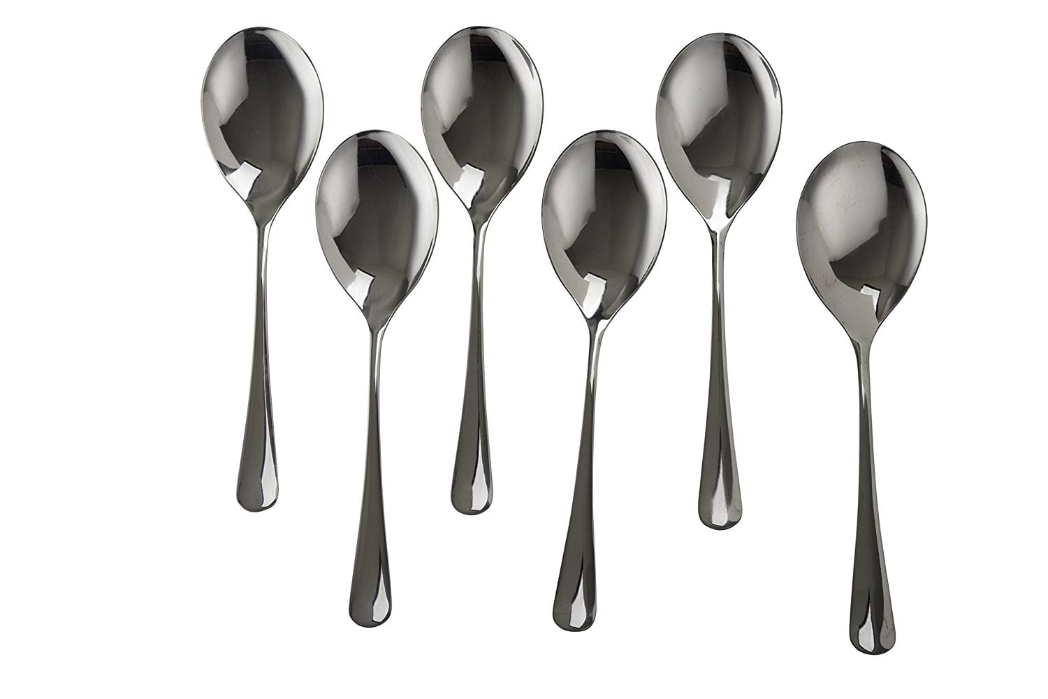Set of 6 Stainless Steel Large Serving Spoon 10 inch High Polish Finish Buffet & Banquet