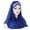 Blue, variant on MSJUHEG Head Scarves for Chemo,Turbans for Women,Hair Scarf,Chemo Headwear for Women,Head Wraps for Women,Eid Al Fitr Colored Forehead Scarf Hat Headband Blue One Size