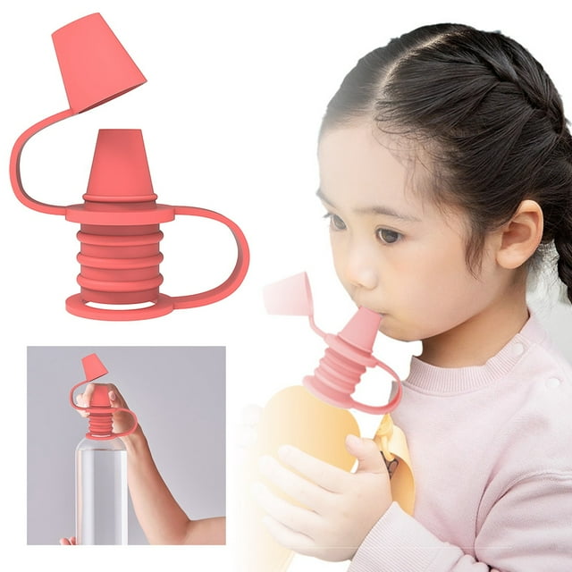 No Spill Silicone Bottle Topper Spout Water Bottle Spout Adapter For Kids Babies & Adults & Leak Proof Reusable & Easy To Use Kids Mouth Vacuum Mug 10oz Teal Tumbler Set Cow Kitchen Cups Unity Cup Big