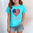 thumbnail image 4 of mgoYE 250th US Shirt 250 Year Birthday Independence Shirts for Boys Girls United States 250 Years Since 1776 2026 V Neck Tshirt(Sky Blue,11-12 Years), 4 of 5