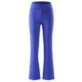 thumbnail image 6 of Virmaxy Buttery Soft Women's Bootcut Yoga Pants High Waist Tummy Control Workout Yoga Pants Loose High Waist Wide Leg Pants Workout Out Leggings Casual Trousers Yoga Gym Pants Blue S, 6 of 6