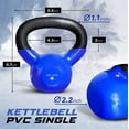 thumbnail image 2 of Kettlebell Yes4All de hierro fundido recubierto de vinilo de 4,5 kg, 2 of 7