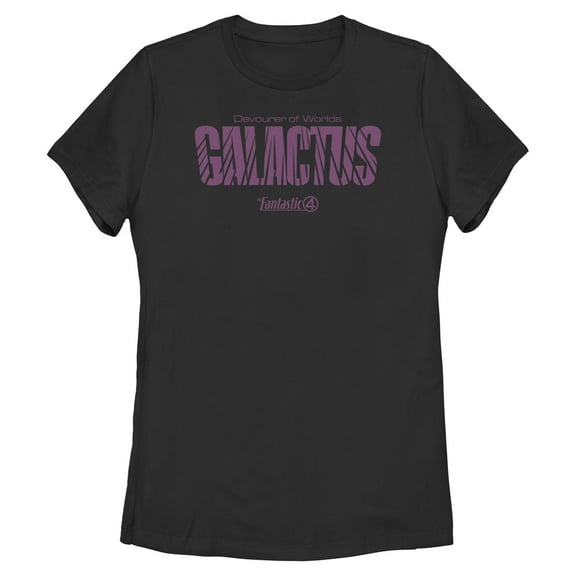 Womens The Fantastic Four: First Steps Galactus Name Logo T Shirt