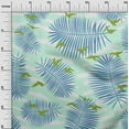 thumbnail image 3 of oneOone Polyester Spandex Mint Green Fabric Tropical Plam Tree With Birds Fabric For Sewing Printed Craft Fabric By The Yard 56 Inch Wide, 3 of 4