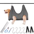 thumbnail image 1 of Pet Grooming Hamaca Hamaca Ayuda para Gato Perro Multifuncional 2 en 1 Secado Toalla Accesorio Mesa Aseo Recorte de uñas Lavado Aseo Oreja Limpiar Gris L ShuxiuWang 8390613405197, 1 of 1