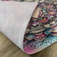 thumbnail image 4 of Ambesonne Colorful Place Mats Set of 4, Art Oriental Dream Mandala, Standard Size, Magenta Multicolor, 4 of 5