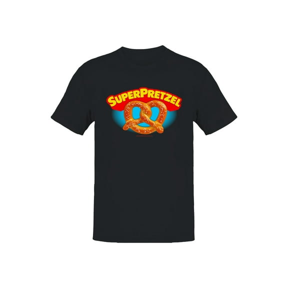 Officially Licensed Super Pretzel Classic Logo Design Men's T-shirt