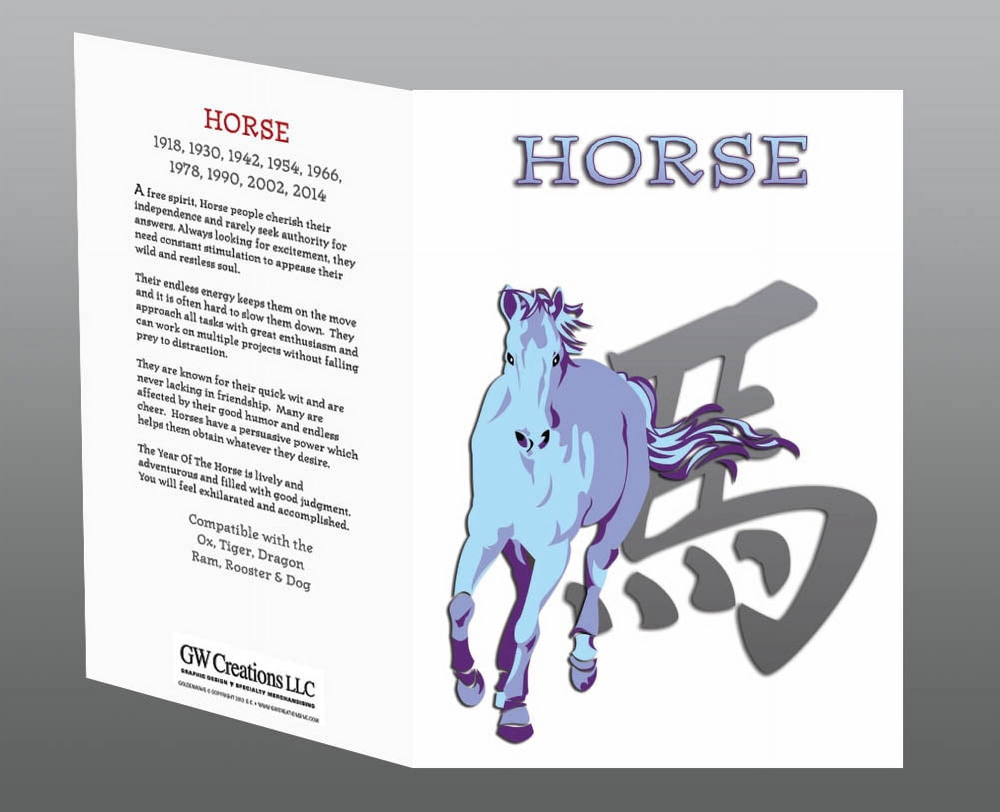 Asian Oriental Chinese Zodiac Animal Horoscope 12 pack Greeting Card Set, All 12 animal sign designs