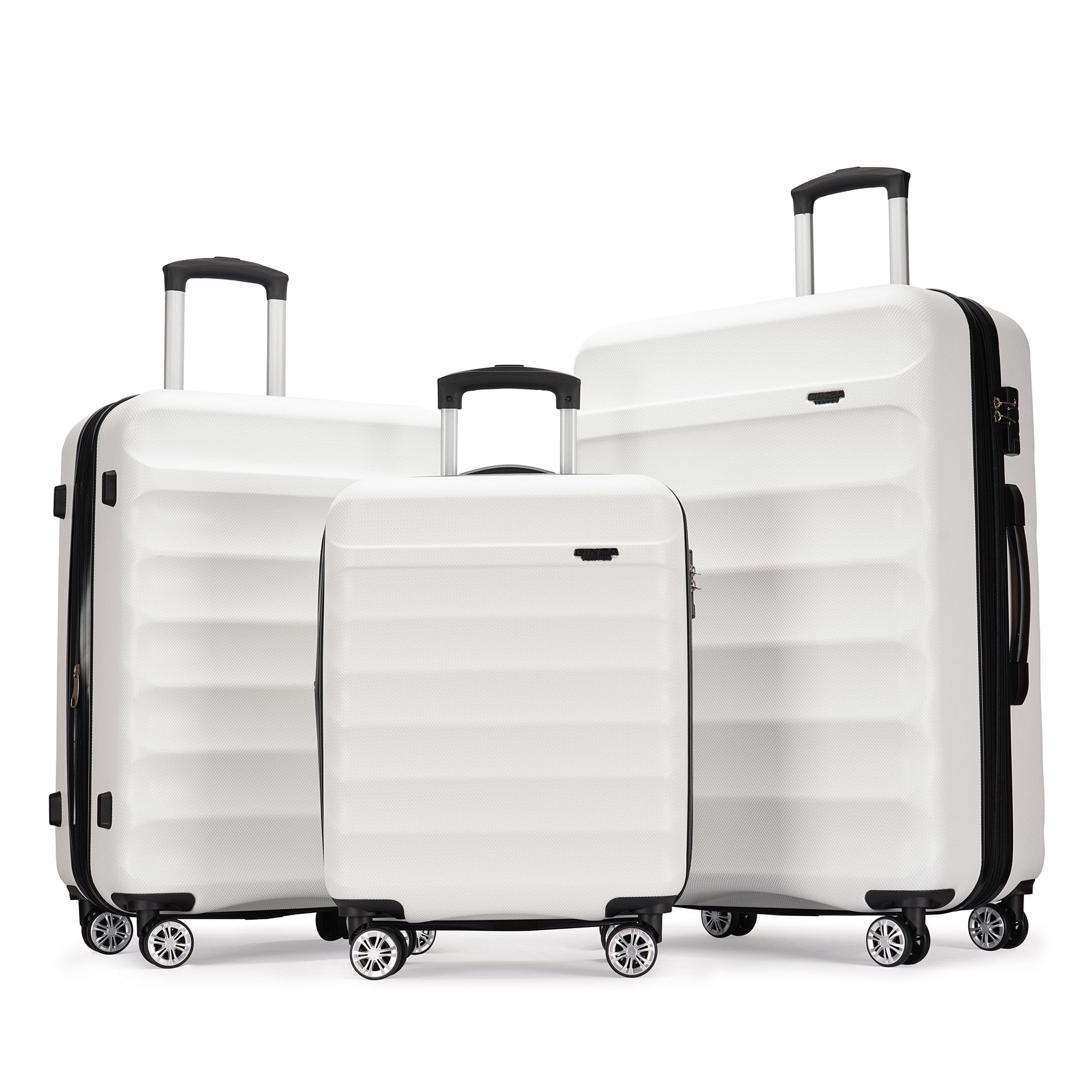Luggage Set White Antler Suitcase Ginza Travel Piece Hard Shell