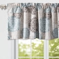 thumbnail image 3 of Home Soft Things Printed Microfiber Valance - Marina 2 Piece Set - Dark Grey Granite - 60" x 18", 3 of 7