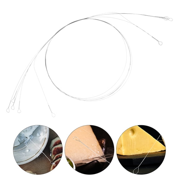 WHAMVOX  4 Pcs Cheese Slicing Tool Wire Replacement Cutting Line Household Ham