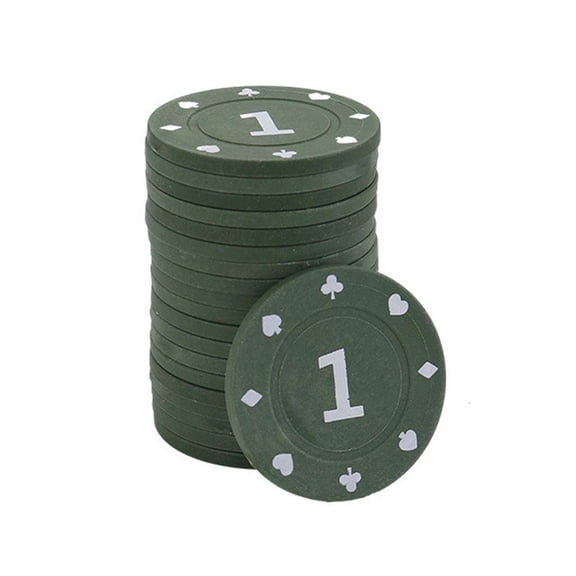 Osdhezcn Pack of 100 Casinos Poker Chip, Playings Chip Value Tokens Cards Poker Chip Set